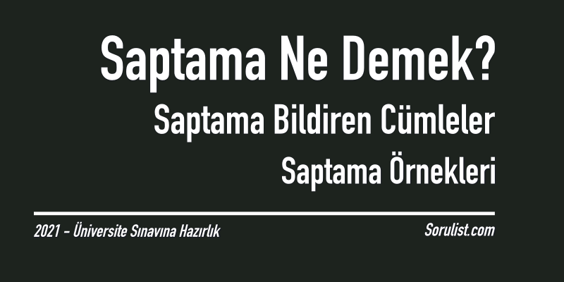 saptama nedir